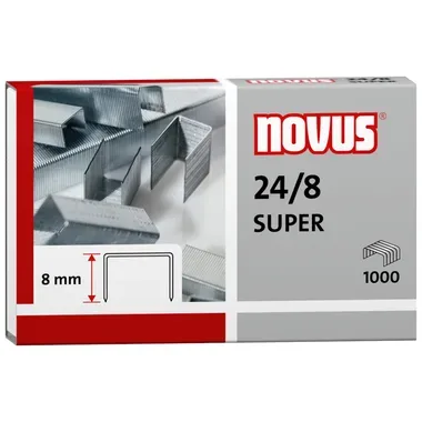 Novus NOVUS OFFICE 24/8 Heftklammern 00867-20504 Stahl Silber 1000 Stück