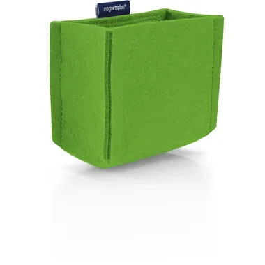 Stifteköcher magnetoTray, MEDIUM, HxBxT 100 x 130 x 60 mm, grün magnetoplan