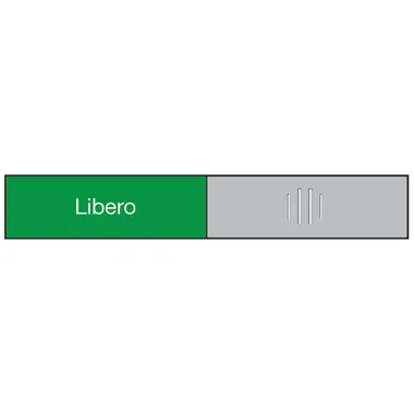 BEREC Türschild 37,4x152mm 314.089 Alu, Libero-Occupato