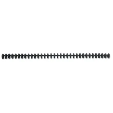 GBC Plastikbinder&uuml;cken 12mm A4 388064E schwarz, 34 Ringe 50 St&uuml;ck