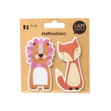 I AM CREATIVE Sticky Notes MAA4086.87 Tiere 60 Blatt