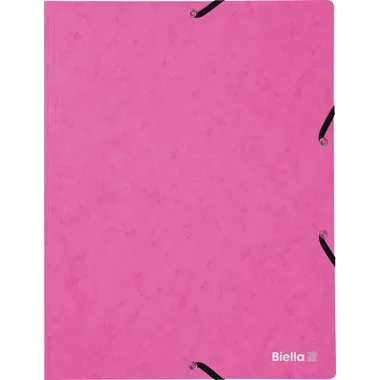 BIELLA Gummibandmappe A4 178401.40 rosa, 355gm2 200 Bl.