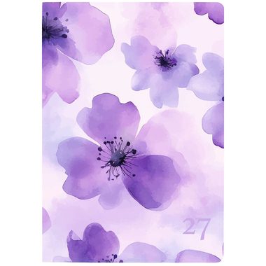 BIELLA TA Mittelformat 2027 822313770027U 1W/2S Purple Flower 7.6x11cm