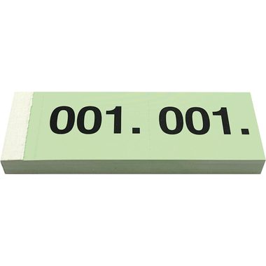 SIMPLEX Garderobenblock 1-100 13074 gr&uuml;n 100 Blatt