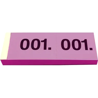 SIMPLEX Garderobenblock 1-100 13076 pink 100 Blatt