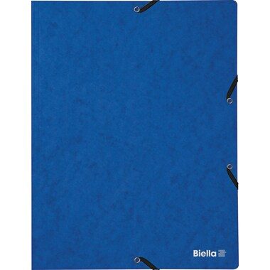 BIELLA Gummibandmappe A4 178401.05 blau, 355gm2 200 Bl.