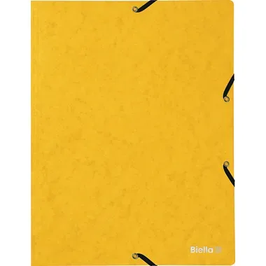 BIELLA Gummibandmappe A4 178401.20 gelb, 355gm2 200 Bl.