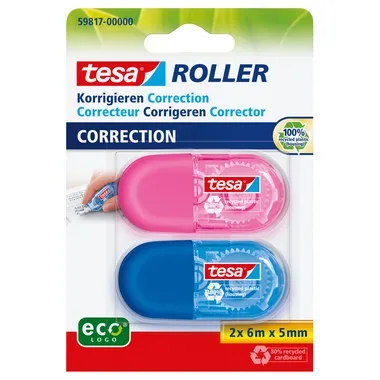TESA Korrekturroller Mini 5mmx6m 598170000 2 Farben ass.
