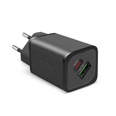 Schnelles Wandladegerät GaN mit USB-C/USB-A | SBS