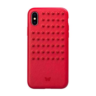 Mit Nieten versehenes Hartcover für iPhone XS, X