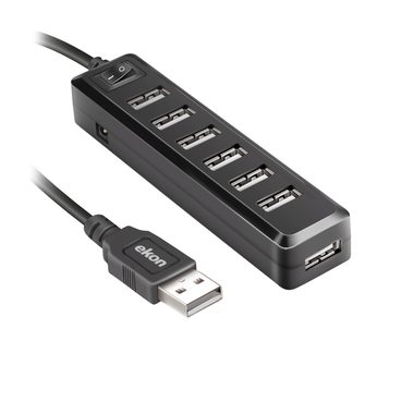 Adapter mit 7 USB 2.0-Anschlüssen | Ekon