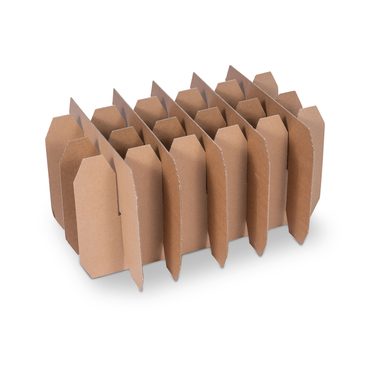 Gefache Bierkasten für 24x 0.5l Flaschen mit Flaschenhöhe 236mm & Ø62mm