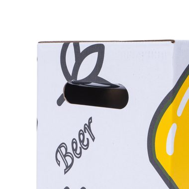 Bierverpackung mit Grifflöcher für 12x 0.33l Flaschen mit Flaschenhöhe 235mm & Ø60mm