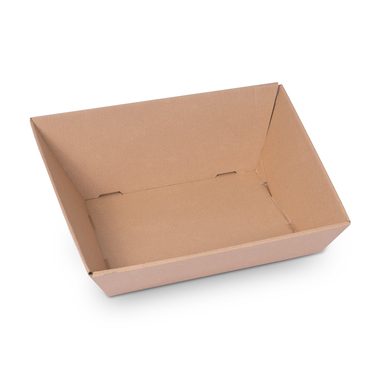 Geschenkkorb Trapez in braun 350x250x150mm