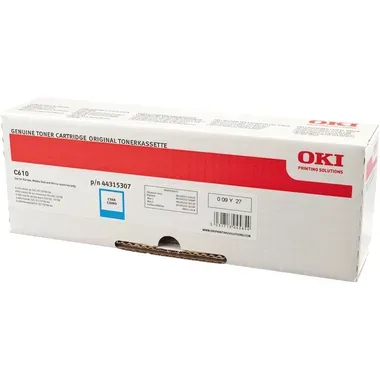 Oki O4431/28/34/4391 Toner cy - OKI 44315307 für z.B. OKI C 610 CDN, OKI C 610 DM, OKI C 610 DN, OKI C 610 DTN, OKI C 610 N