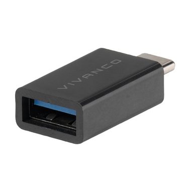 USB-C auf USB-A Adapter, M-F, USB 3.1, Schwarz | Vivanco