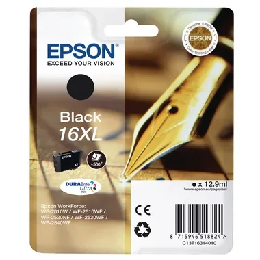 EPSON Tintenpatrone 16XL schwarz T163140 WF 2010/2540 500 Seiten
