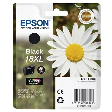 EPSON Tintenpatrone 18XL schwarz T181140 XP 30/405 470 Seiten