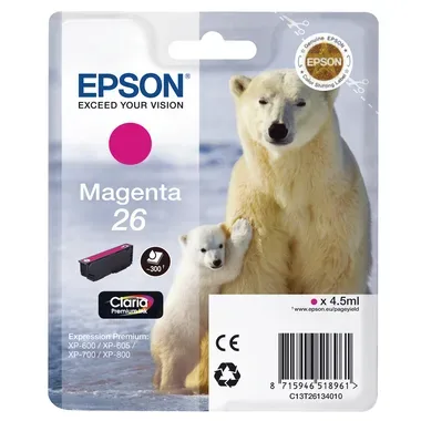 Epson 26 Original Tintenpatrone C13T26134012 Magenta