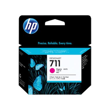 HP Tintenpatrone 711 magenta CZ135A DesignJet T120/520 3x29ml