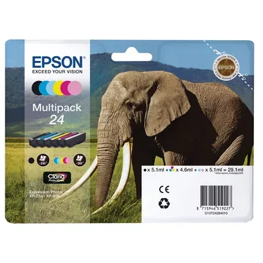 EPSON Multipack Tinte 6-color T242840 XP 750/850 6x360 Seiten