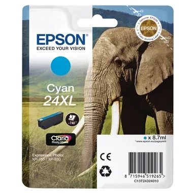 EPSON Tintenpatrone 24XL cyan T243240 XP 750/850 500 Seiten