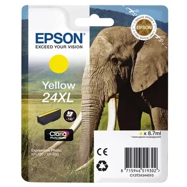 EPSON Tintenpatrone 24XL yellow T243440 XP 750/850 500 Seiten