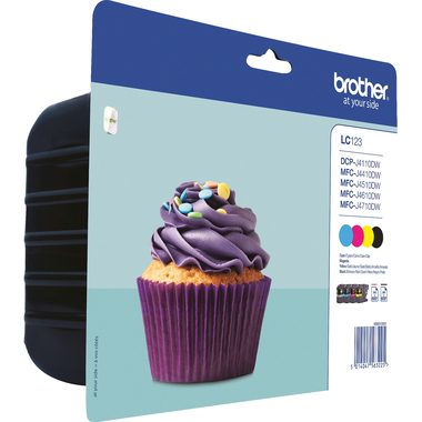 BROTHER Valuepack CMYBK LC-123VALBP DCP-J4110DW 600 Seiten