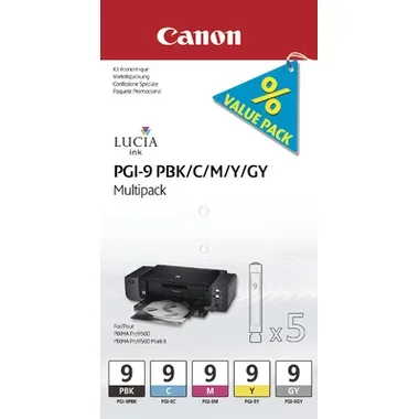 CANON Multipack Tinte PBK/CMY/GY PGI-9MULTI C PIXMA Pro9500 5 St&uuml;ck
