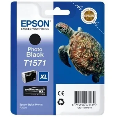 Epson T1571 Original Tintenpatrone C13T15714010 Foto Schwarz