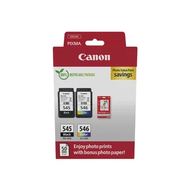 Canon -  PG-545/CL-546 Photo Valuepack, Tintenpatronen
