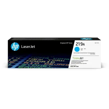 HP Toner-Modul 219A cyan W2191A CLJ Pro 3202/MFP 3302 1200 S.