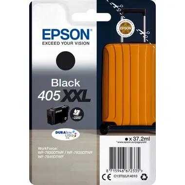 EPSON Tintenpatrone 405XXL schwarz T02J14010 WF-7830/7835/7840 2200 Seiten