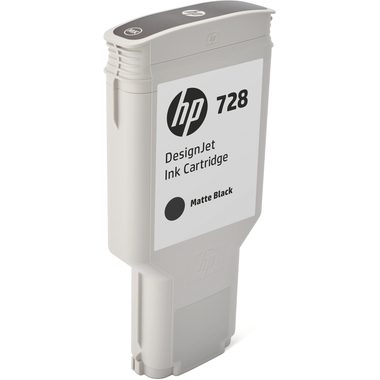 HP 728 Mattschwarz DesignJet Druckerpatrone, 300 ml