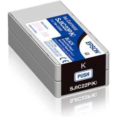 Epson - Tintenpatrone SJIC22P, Schwarz, One Size