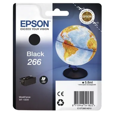 EPSON Tintenpatrone schwarz T266140 Workforce WF-100W 250 Seiten