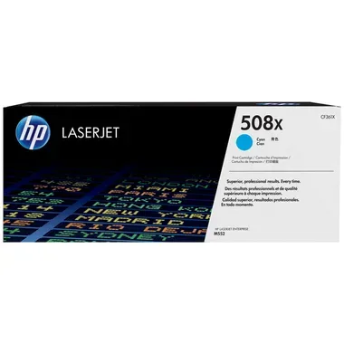 HP Toner-Modul 508X cyan CF361X CLJ Enterprise M552 9500 S.