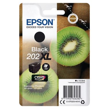 EPSON Tintenpatrone 202XL schwarz T02G140 XP-6000/6005 550 Seiten