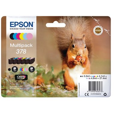 EPSON Multipack Tinte 378 6-color T378840 XP-8500/8505