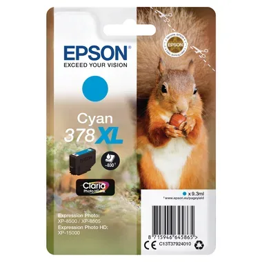 Epson 378XL Original Tintenpatrone C13T37924010 Cyan