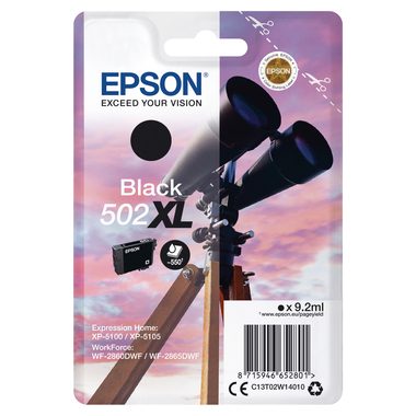EPSON Tintenpatrone 502XL schwarz T02W140 WF-2860/XP-5100 550 Seiten