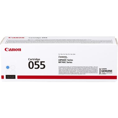 Canon -  Toner-Modul 055 cyan CRG 055 C LBP663/MF742 2100 Seiten, One Size