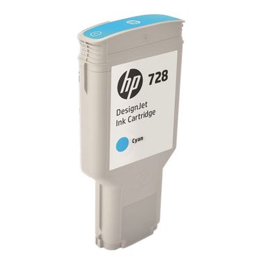 HP 728 Cyan DesignJet Druckerpatrone, 300 ml