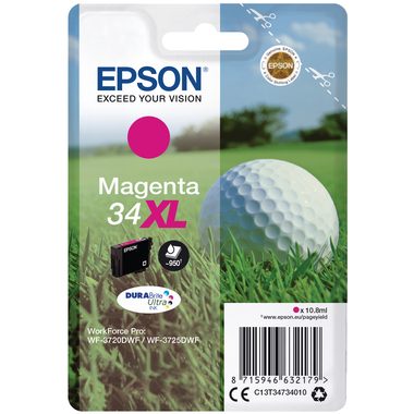 EPSON Tintenpatrone XL magenta T347340 WF-3720/3725DWF 950 Seiten