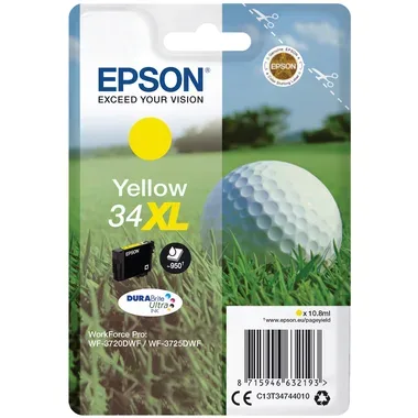 EPSON Tintenpatrone XL yellow T347440 WF-3720/3725DWF 950 Seiten