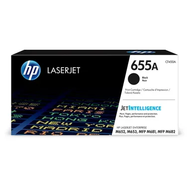 HP Toner-Modul 655A schwarz CF450A CLJ Enterprise M652 12'500 S.