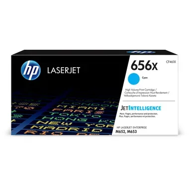 HP H656X Toner XL cyan - HP No. 656X, CF461X für z.B. HP Color LaserJet Enterprise M 652 dn, HP Color LaserJet Enterprise M 652 n