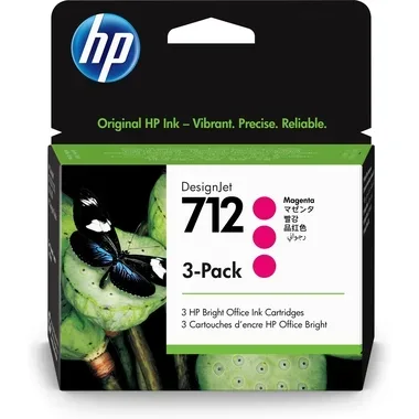 HP Tintenpatrone 712 magenta 3ED78A DesignJet T230/250/630 3 St&uuml;ck