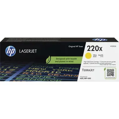HP Toner-Modul 220X yellow W2202X CLJ Pro 4202/MFP 4302 5500 S.