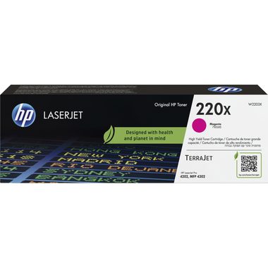 HP H220X Toner XL m - HP No. 220X, W2203X für z.B. HP Color LaserJet Pro 4202 dn, HP Color LaserJet Pro 4202 dw, HP Color LaserJet Pro 4202